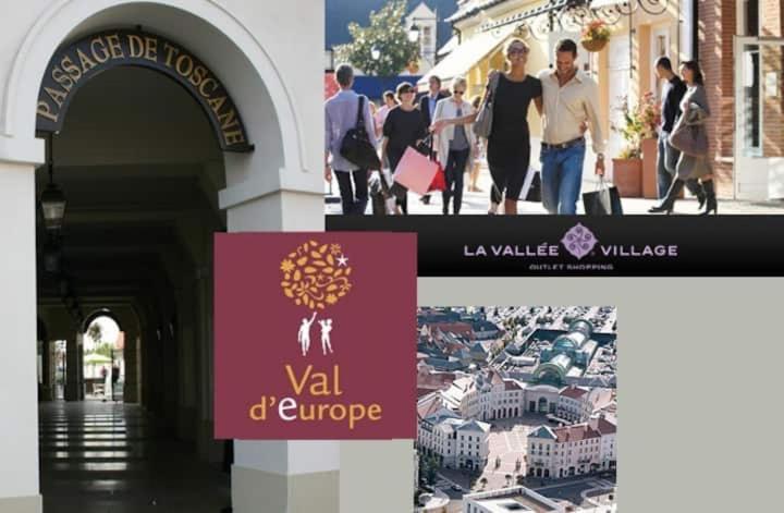 Appartement Spacieux Disneyland - La Vallee Village - 6 Personnes - 60M2 サン・ジェルマン・シュル・モラン エクステリア 写真